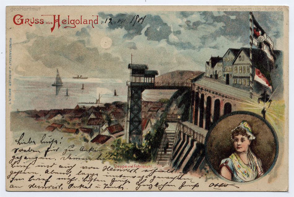 Helgolandpostkarte von 1904